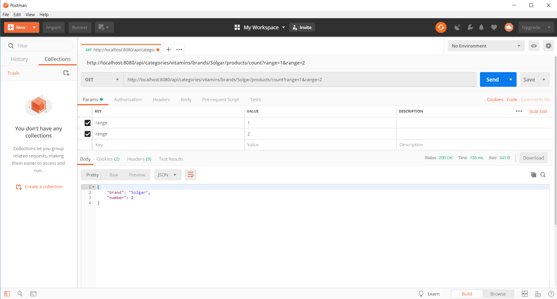 Filter Ranges Api